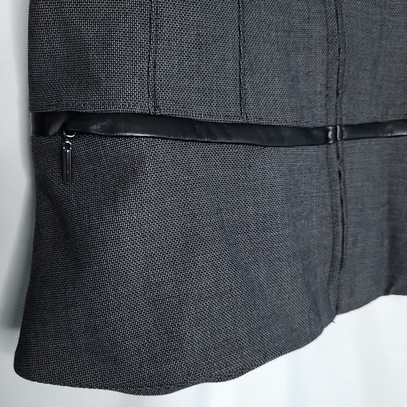 WHITE HOUSE BLACK MARKET Women's Jacket With Faux Leather Trim Size 2 - Picture 6 of 14